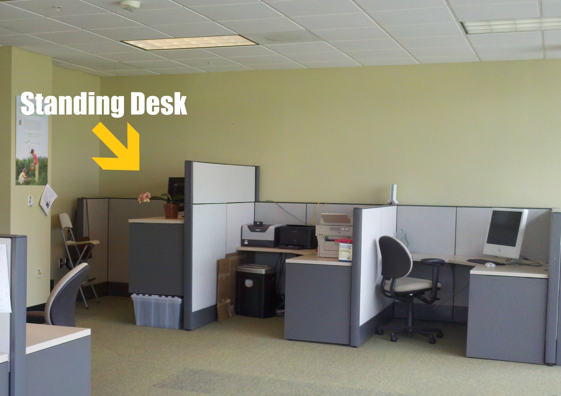 cubicle stand up desk
